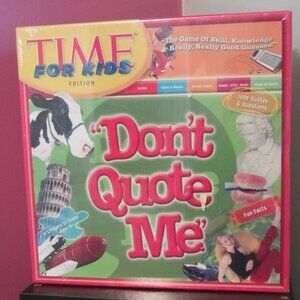 NIB/Time for Kids Edition Board Game ~ BRAND NEW, SEALED!